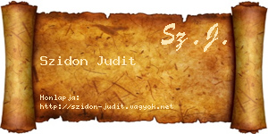 Szidon Judit névjegykártya